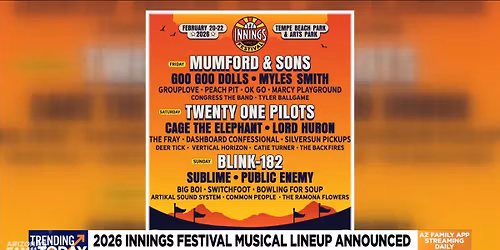 Innings Festival - (Sunday Pass) with Blink-182, Sublime, Public Enemy, and more!