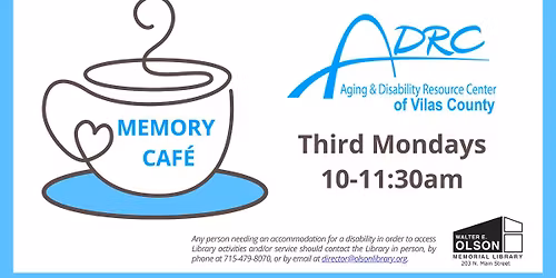 Memory Cafe with ARDC of Vilas County