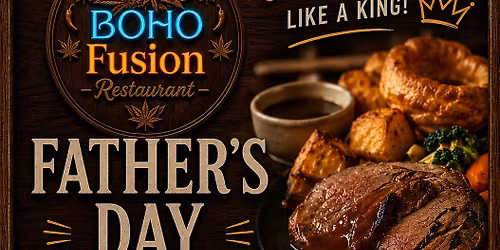Boho Fushion Restuarant Father's day Carvery Buffet