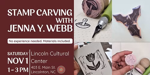 Stamp Carving with Jenna Y. Webb
