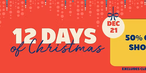 12 DAYS of Christmas: 50% OFF Shoes