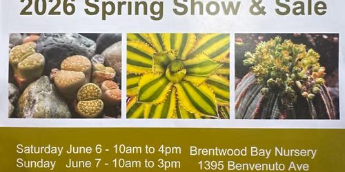 Victoria Succulent Society - Spring Show and Sale