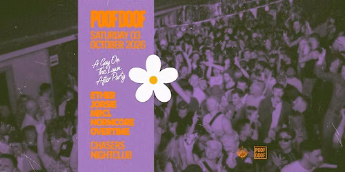 POOF DOOF  - Sat 3rd October - Presale Ticket