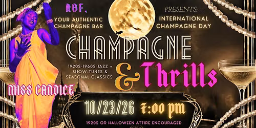 CHAMPAGNE & THRILLS-Jazz Cabaret w\/Miss Candice