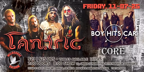 Tantric \/ Boy Hits Car \/ Core