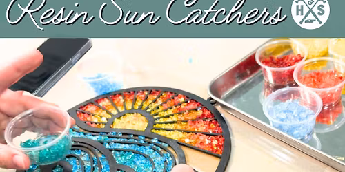 Resin & Crushed Glass Suncatchers