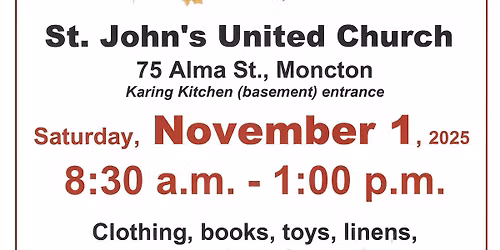 Fall Indoor Yard Sale