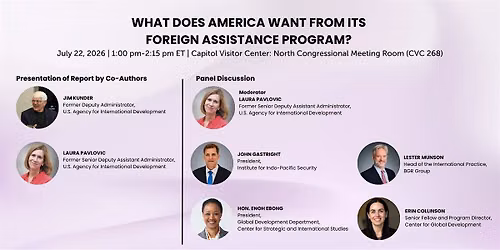 What Does America Want From Its Foreign Assistance Program?