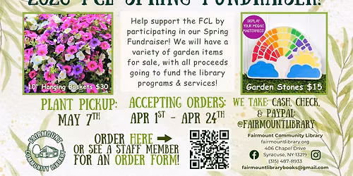 Fairmount Library Spring Plant Sale