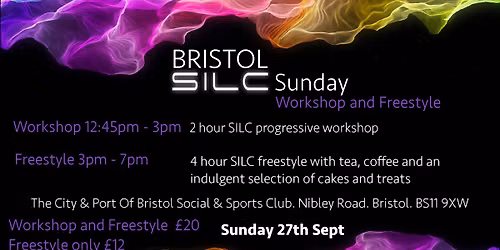 SILC Sunday Workshop and Tea Dance - Sunday 27th Sept