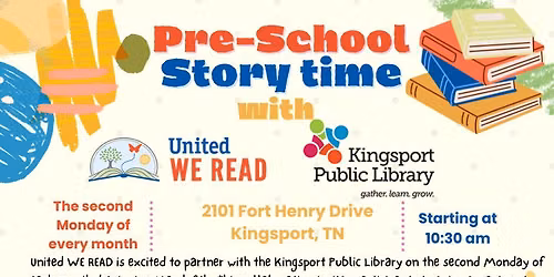 Pre-School Story Time-United WE READ and Kingsport Public Library