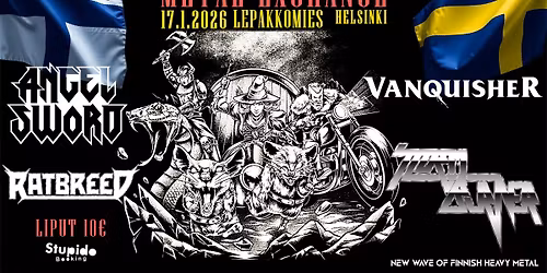 FIN-SWE Metal Exchange II: Stormburner, Angel Sword, Vanquisher, Ratbreed 