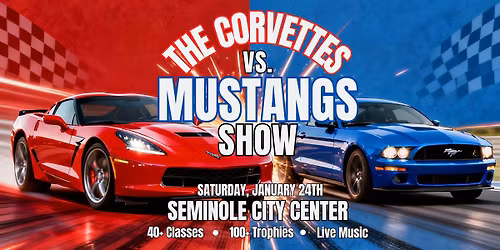 Corvettes vs. Mustangs Show at Seminole City Center