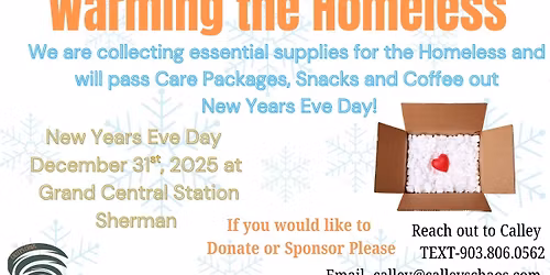 Warm the Homeless New Years Eve