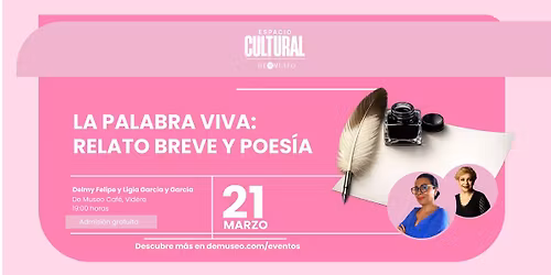 La palabra viva: relato breve y poes\u00eda