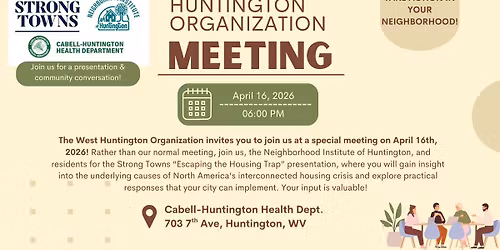 West Huntington Organization Meeting - April 2026