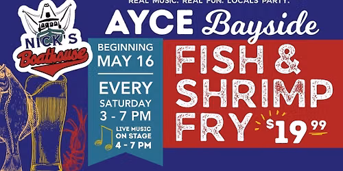 AYCE Bayside Fish & Shrimp Fry at Nick\u2019s Boathouse