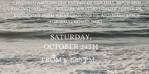 October Full Moon Circle