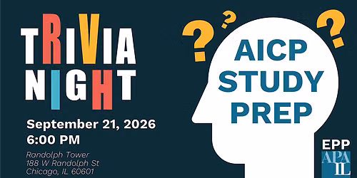 AICP Emerging Planners Board Study Prep Trivia Night