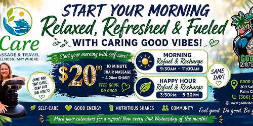 Recharge & Refuel - EXTENDED TIMES!!