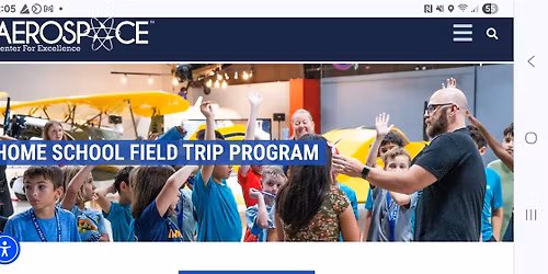 \u2708\ufe0f Homeschool Field Trip \u20136th-12th Aerospace Center for Excellence