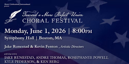 Toward a More Perfect Union Choral Festival