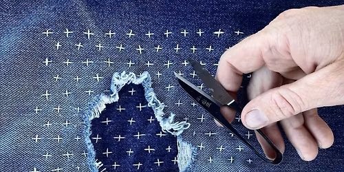 Sashiko Mending With Cirrus