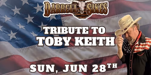 Road House Nation and Florida Faith Foundations Presents: Darrell Sikes- Toby Keith Tribute