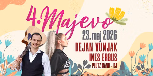 4. Majevo 2026 - Dejan Vunjak, Ines Erbus, Plutz band, DJ
