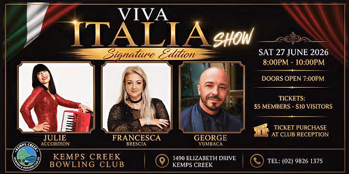 Viva Italia: Signature Edition - Kemps Creek Sporting & Bowling Club