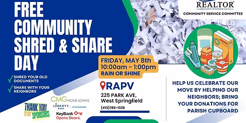 Free Community Shred & Share Day!