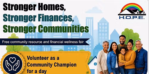 Volunteer - Stronger Homes, Stronger Finances, Stronger Communities