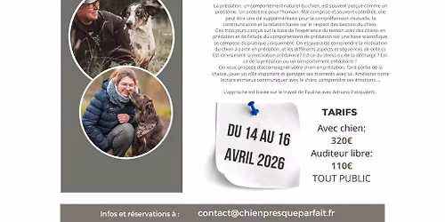 Stage Pr\u00e9dation - Paulina DRURI