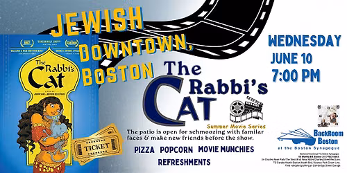 Jewish Downtown, Boston  Movie Series - The Rabbi's Cat