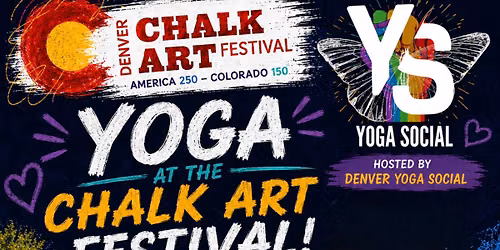 Yoga at the Denver Chalk Art Festival