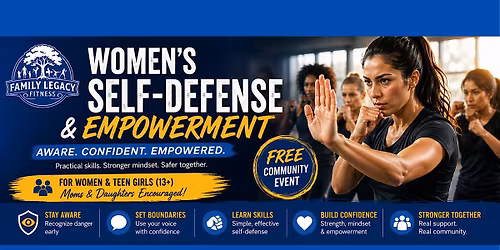Women Self Defense & Empowerment (FREE )