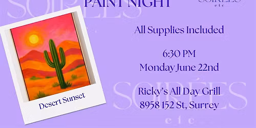 Desert Sunset Paint Night at Ricky's Evergreen