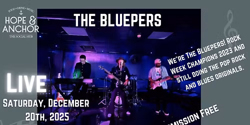 Live Saturday night music - featuring The Bluepers!