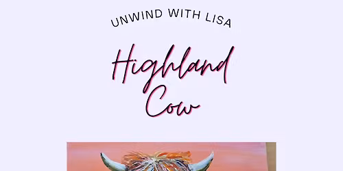\ud83e\udd42 Highland Cow Paint & Sip
