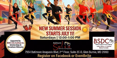 BSDC Junior Latin Dancers(Ages 7\u201315) Salsa, Merengue, Bachata & more!