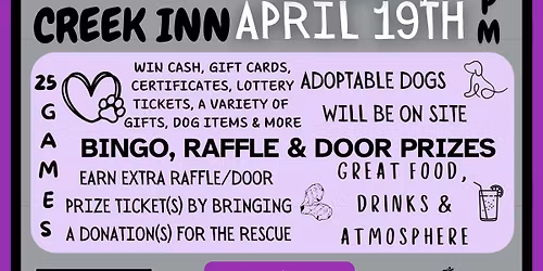 \ud83d\udc3e 3rd Annual Paws For A Cause Bingo \ud83d\udc3e - Benefiting Nirvana Animal Rescue