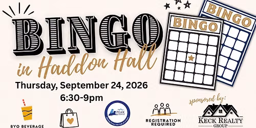 Bingo in Haddon Hall Hosted by Steph Tomko 