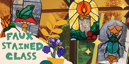 Faux Stained Glass Suncatchers!