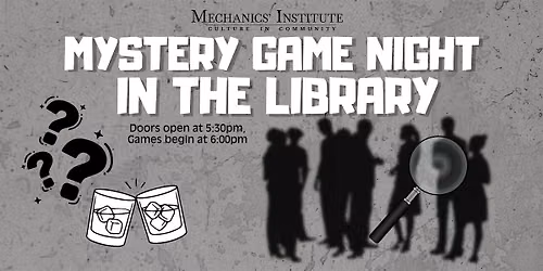 Mystery Game Night in the Library