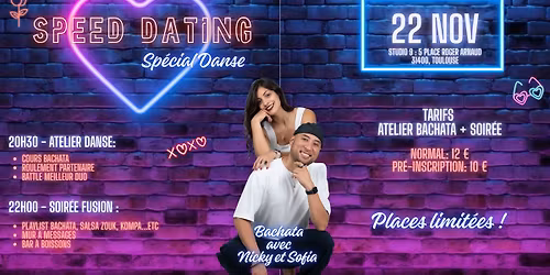SPEED DATING SP\u00c9CIAL DANSE SAMEDI 22 NOVEMBRE 2025