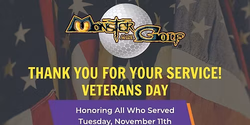 Veterans Golf for Free on Veterans Day! 