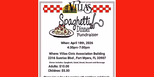 Fort Myers Villas Spaghetti Dinner