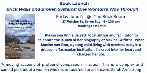 Book Launch Brick Walls and Broken Systems: One Woman's Way Through