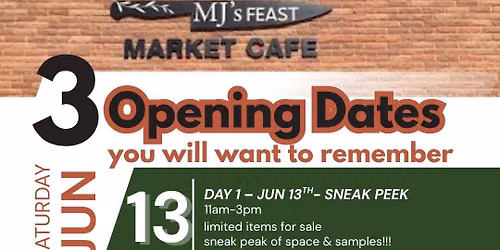 MJ's Feast - Market Cafe Sneak Peek