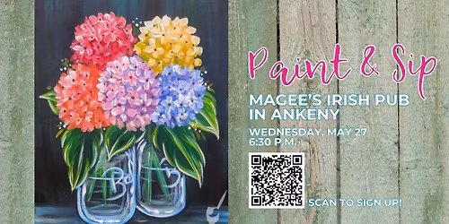 Springtime Paint & Sip at Magee's Irish Pub in Ankeny!